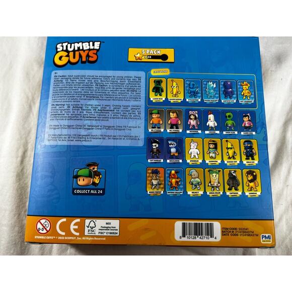 Stumble Guys Set 5 Action Figures Mystery Stumbler Cleopatra Velocit Noheart Mr - Picture 13 of 15